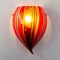 Wall Light in Red Murano Glass, Italy, 1980s 5