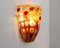 Wall Light in Amber Murano Glass, Italy, 1980s 2