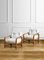 Armchairs & Coffee Table in Bamboo & Brass, 1980, Set of 3 1