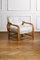 Armchairs & Coffee Table in Bamboo & Brass, 1980, Set of 3 3