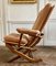 Vintage Wood and Velvet Folding Armchair, 1970s 3