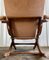 Vintage Wood and Velvet Folding Armchair, 1970s 7