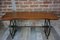 Wooden and Metal Coffee Table, 1950s 1