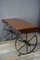 Wooden and Metal Coffee Table, 1950s, Image 3