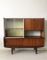 Buffet Mid-Century en Teck avec Papier-Peint Vintage, Pays-Bas 1