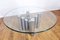 Coffee Table in Glass and Chromed Metal, 1970s, Image 11