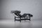 Poltrona LC4 vintage in pelle nera di Le Corbusier & Pierre Jeanneret per Cassina, anni '80, Immagine 11