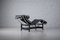 Vintage LC4 Lounge Chair in Balck Leather by Le Corbusier & Pierre Jeanneret for Cassina, 1980s 11