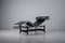 Sillón LC4 vintage de cuero negro de Le Corbusier & Pierre Jeanneret para Cassina, años 80, Imagen 9