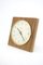 Reloj de pared de madera y latón de Diehl, años 60, Imagen 2