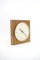 Reloj de pared de madera y latón de Diehl, años 60, Imagen 4