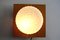 Scandinavian Opal Glass & Teak Lamp, 1960s, Image 2