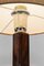 Art Deco Table Lamp in Walnut and Fabric Shade, Vienna, 1920s 10