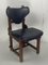 SBrutalist Oak and Leather Dining Chairs, 1960s, Set of 4 13