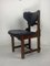 SBrutalist Oak and Leather Dining Chairs, 1960s, Set of 4 11
