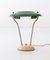 Italian Green and Cream Table Lamp, 1950s, Image 2