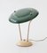 Lampe de Bureau Verte et Crème, Italie, 1950s 4