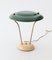 Lampada da tavolo verde e crema, Italia, anni '50, Immagine 8