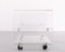 French Space Age Acrylic Serving Cart by David Lange, 1970s, Image 7