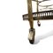 French Bar Cart with Tray in Brass and Glass from Maison Baguès, 1950s 4