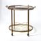 French Bar Cart with Tray in Brass and Glass from Maison Baguès, 1950s 2