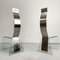 Postmodern Brutalist Architectural Glass and Steel Chairs, 1990s, Set of 2, Image 6
