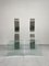 Postmodern Brutalist Architectural Glass and Steel Chairs, 1990s, Set of 2 2