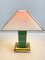 Table Lamp Brass and Enamel with Plastic Shade by Av Vikic, 1980s 9