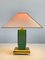 Table Lamp Brass and Enamel with Plastic Shade by Av Vikic, 1980s 8