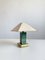 Table Lamp Brass and Enamel with Plastic Shade by Av Vikic, 1980s 4