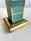 Table Lamp Brass and Enamel with Plastic Shade by Av Vikic, 1980s 3