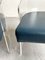 Vintage Acrylic Glass and Blue Leatherette Barrel Armchairs, 1970s, Set of 2 10