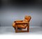 Mahogany & Leather Lounge Armchair by Coja, 1981 14