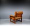 Mahogany & Leather Lounge Armchair by Coja, 1981 11