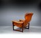 Lounge Chair in Mahogany and Cognac Leather by Coja, 1980s 12