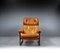 Lounge Chair in Mahogany and Cognac Leather by Coja, 1980s, Image 6