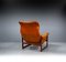 Lounge Chair in Mahogany and Cognac Leather by Coja, 1980s 15