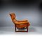 Lounge Chair in Mahogany and Cognac Leather by Coja, 1980s 13