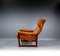 Lounge Chair in Mahogany and Cognac Leather by Coja, 1980s, Image 5