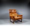 Lounge Chair in Mahogany and Cognac Leather by Coja, 1980s 10