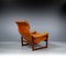 Lounge Chair in Mahogany and Cognac Leather by Coja, 1980s 14