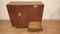 Credenza in rovere teak e ottone attribuita a Edmondo Palutars per Dassi, anni '50, Immagine 7