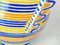 Ceramic Jug or Pitcher with White Bue Yellow Color Gubbio, Italy, 1960s, Image 4