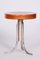 Czech Bauhaus Stool in Beech & Chrome-Plated Steel from Mücke Melder, 1930s 8