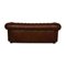 Canapé Trois Places Chesterfield en Cuir Marron 6