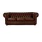 Canapé Trois Places Chesterfield en Cuir Marron 1