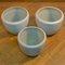 Large Cream White Ceramic Studio Pottery Plant Pots from Mobach 1980s, Set of 4 16