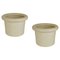 Large Cream Studio Pottery Planters by Piet Knepper for Mobach, 1980s, Set of 2 1