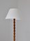 Scandinavian Cabinetmaker Floor Lamps in Turned Oakwood, 1950s, Set of 2 15