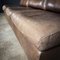 Mid-Century Modular Sofa in Dark Brown Leather, Set of 3 8